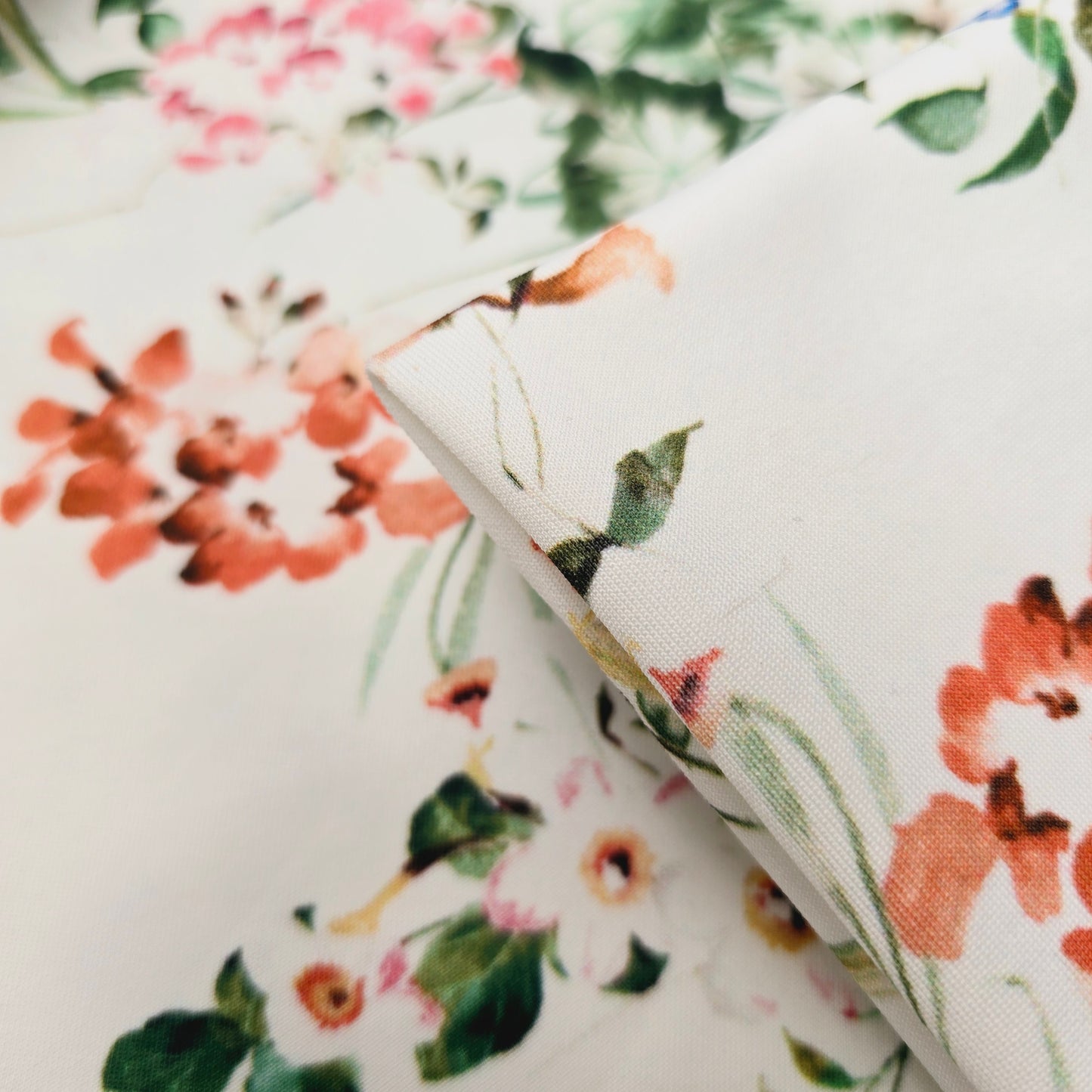Botanical printed scuba knit -sold by 1/2mtr