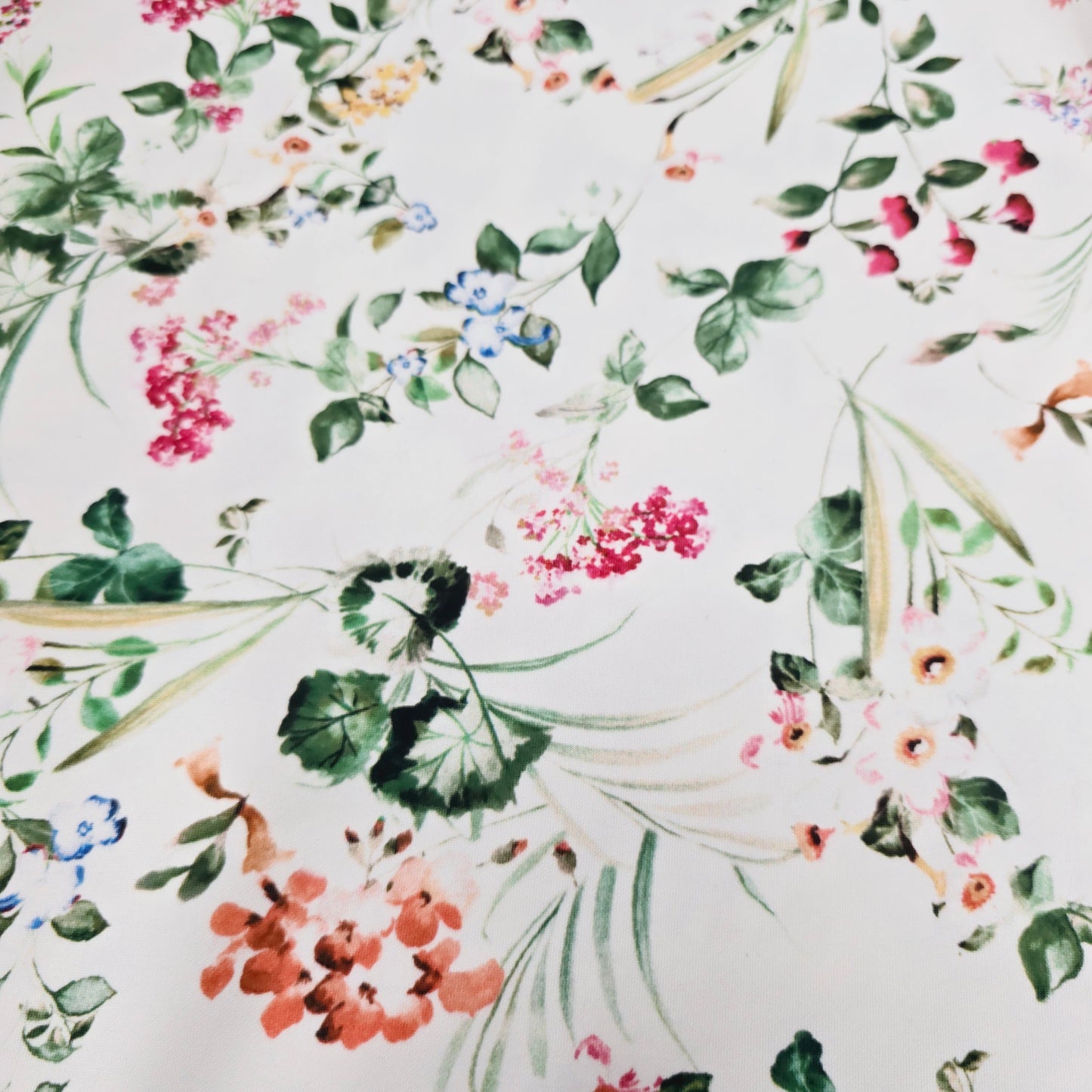 Botanical printed scuba knit -sold by 1/2mtr