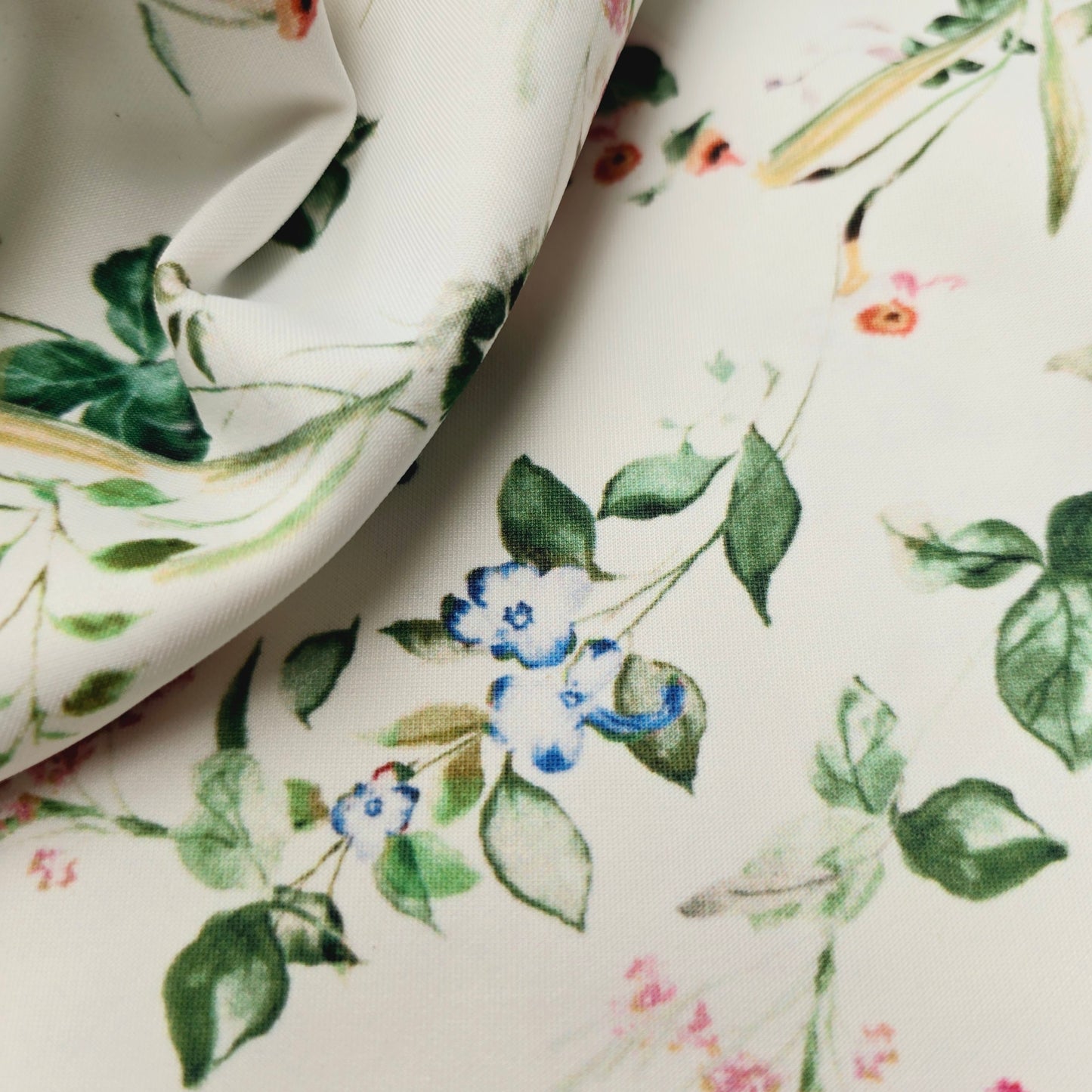 Botanical printed scuba knit -sold by 1/2mtr