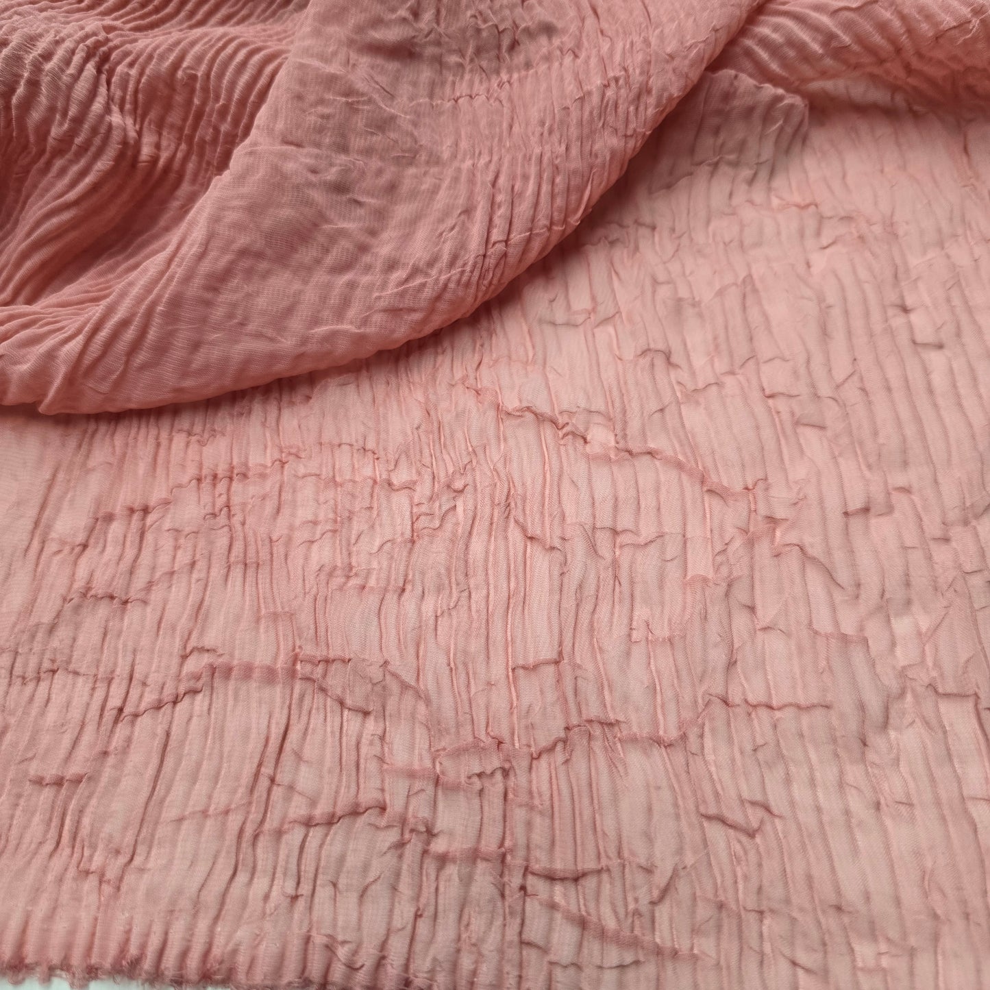 Crushed chiffon blush - 2mtrs