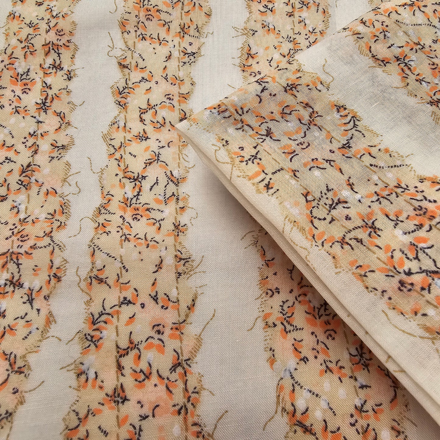 Rows printed cotton voile - 1.90mtrs