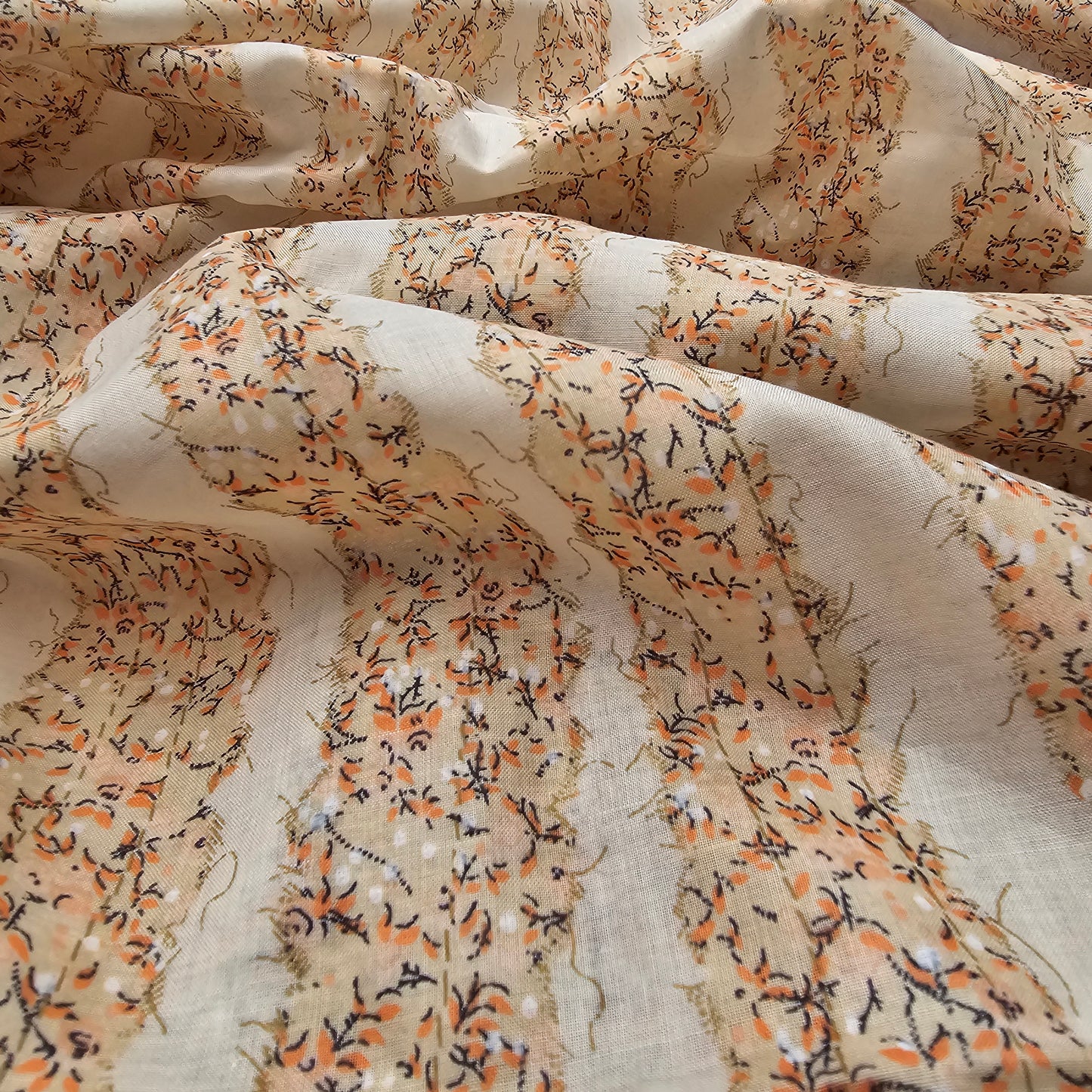 Rows printed cotton voile - 1.90mtrs