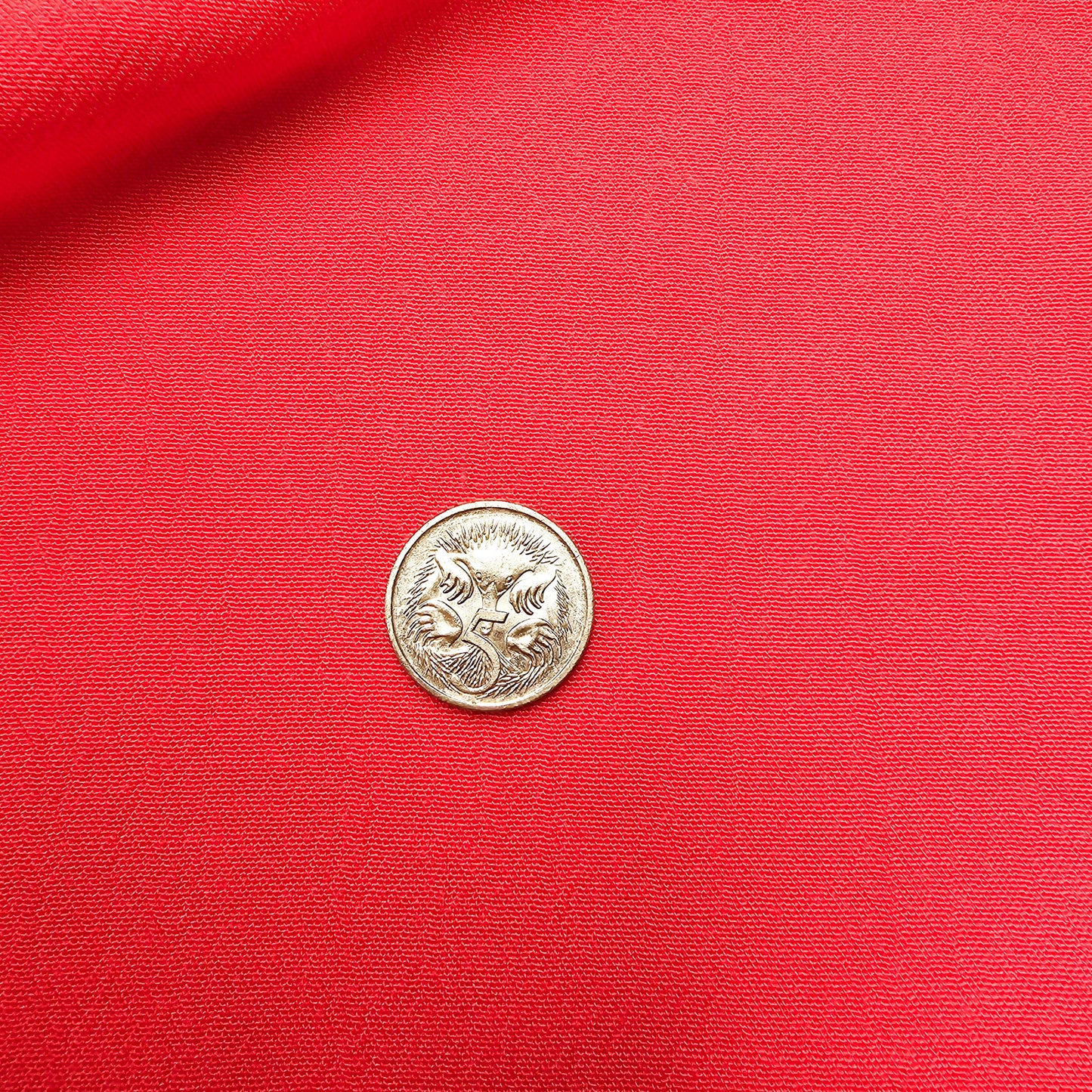 Crest raspberry - crinkle viscose woven fabric - sold by 1/2mtr