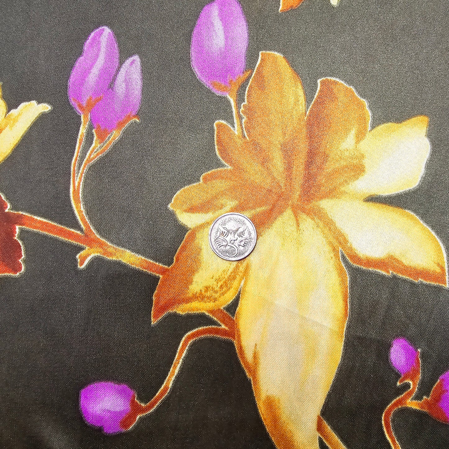 Floral printed jersey - sold by 1/2mtr