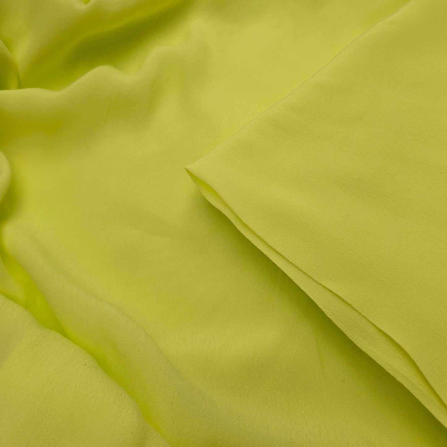 Limecello woven crepe fabric - sold by 1/2mtr