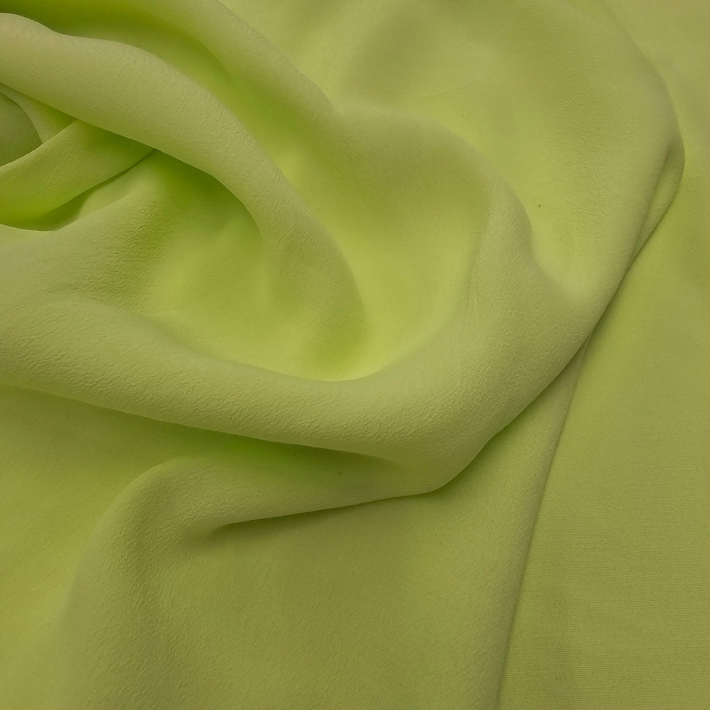 Limecello woven crepe fabric - sold by 1/2mtr