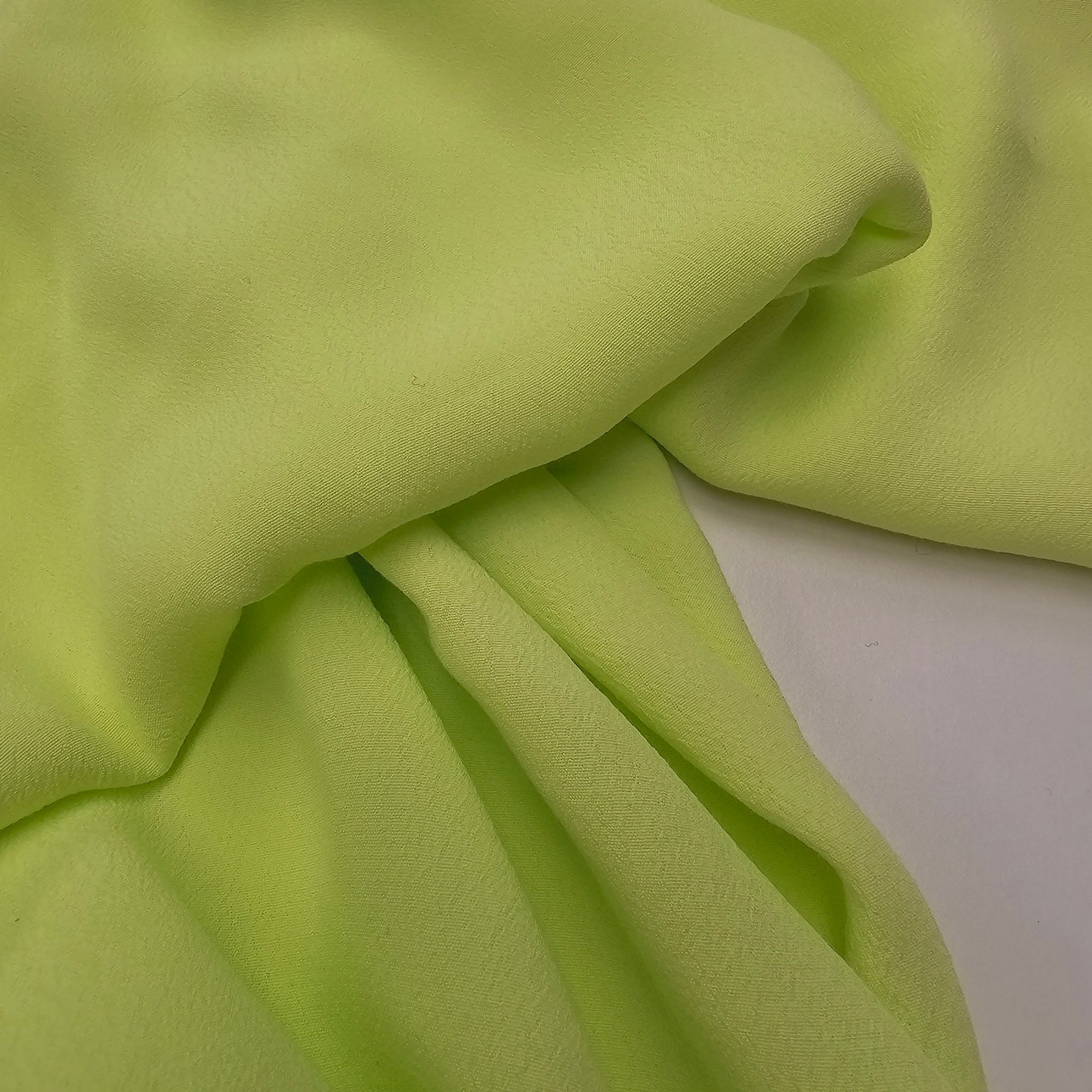 Limecello woven crepe fabric - sold by 1/2mtr