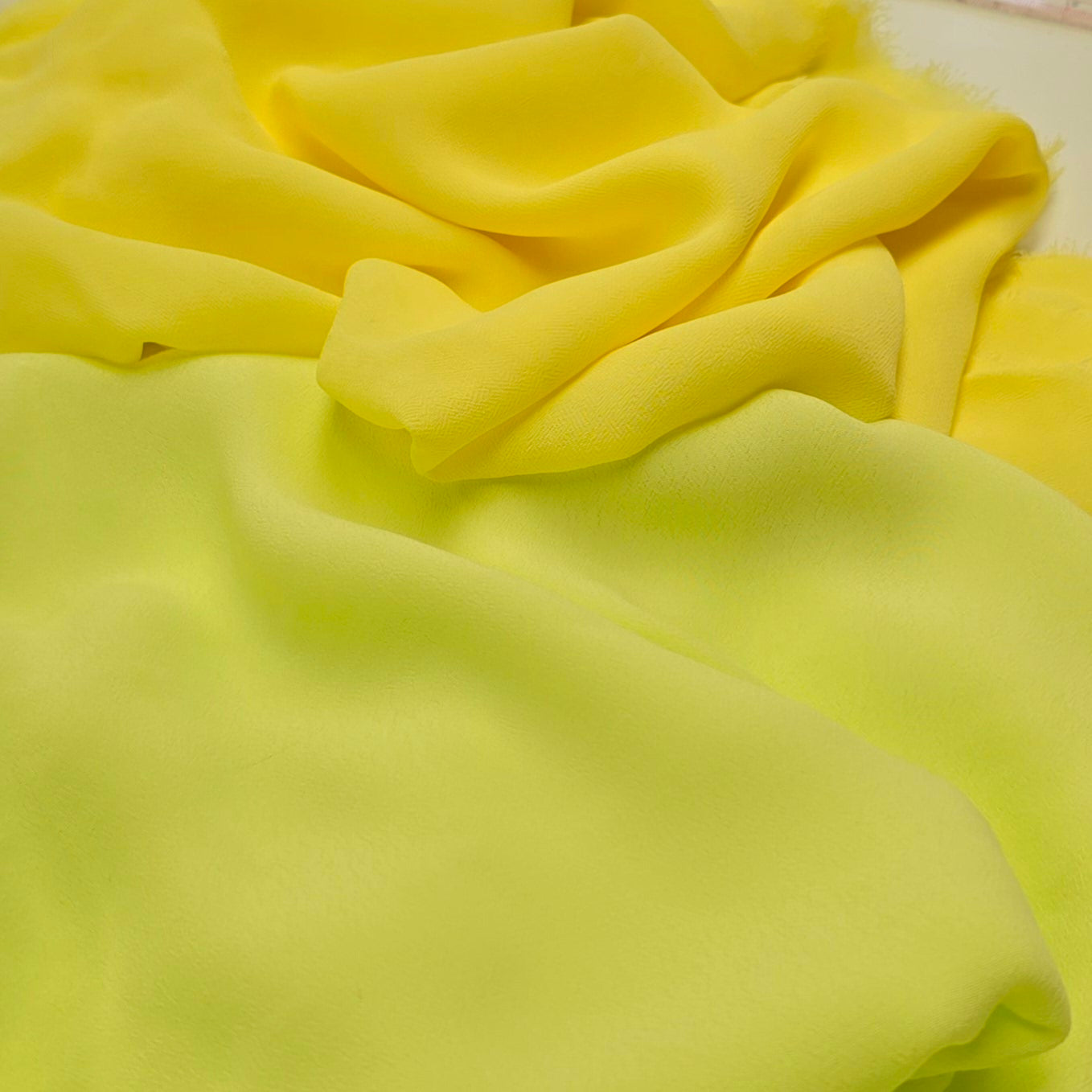 Lemoncello - woven crepe fabric -sold by 1/2mtr
