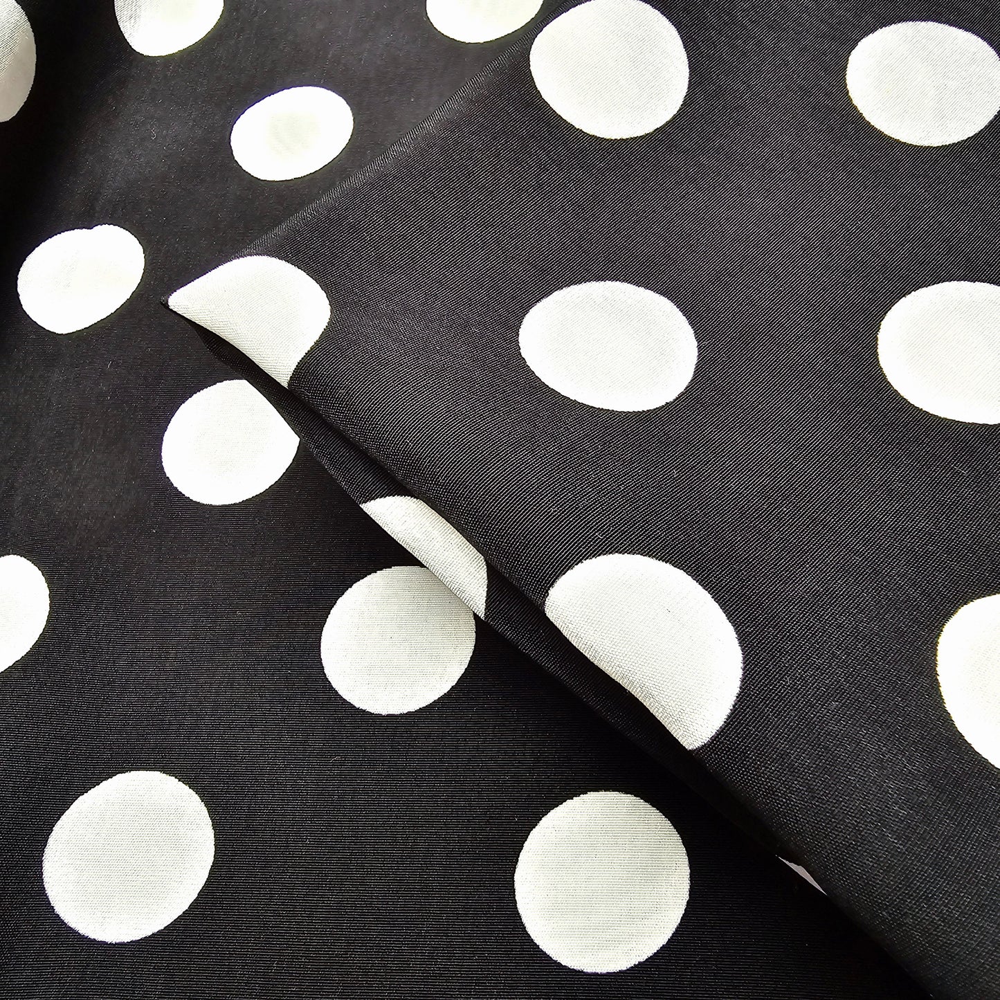 Seldo - polka dot peach skin fabric - sold by 1/2mtr