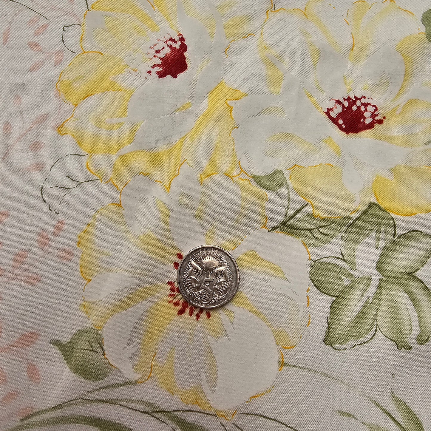 Harper- floral printed woven cotton fabric - sold 2.00mtrs