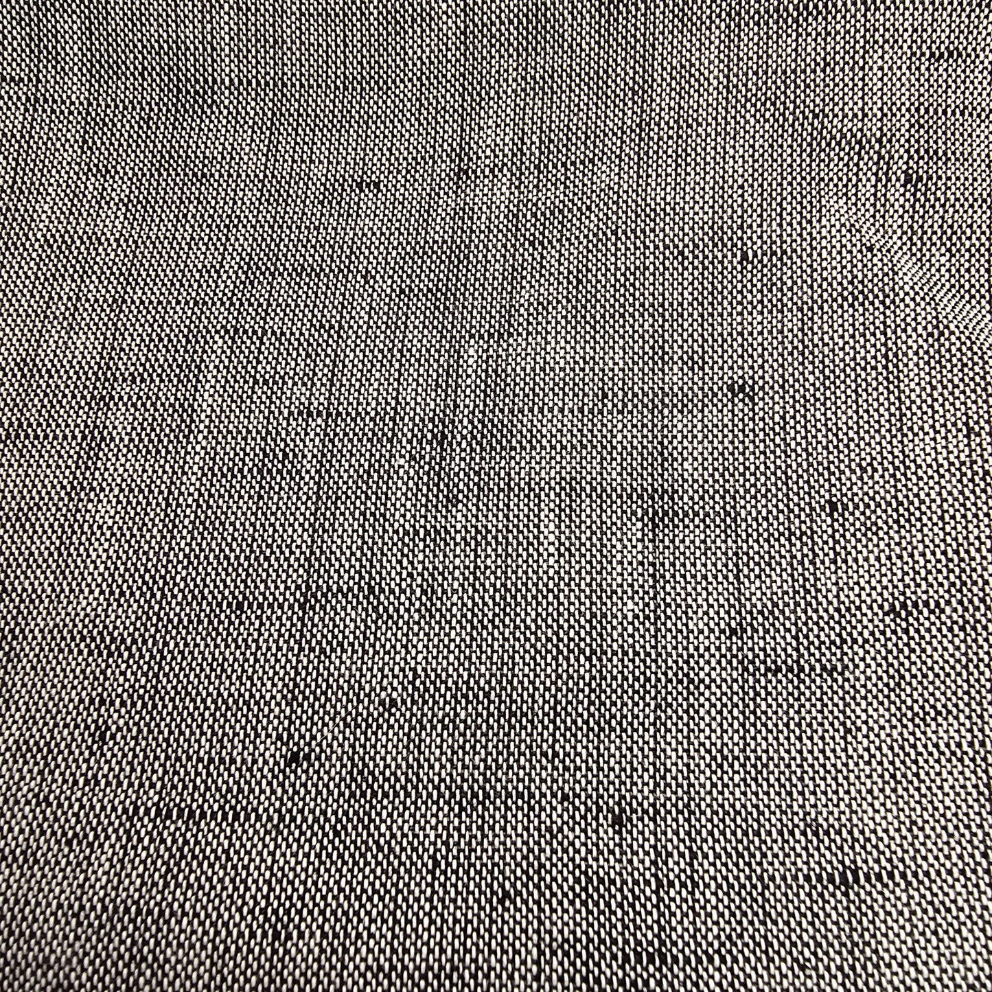 Grey/black linen fabric - sold by 1/2mtr