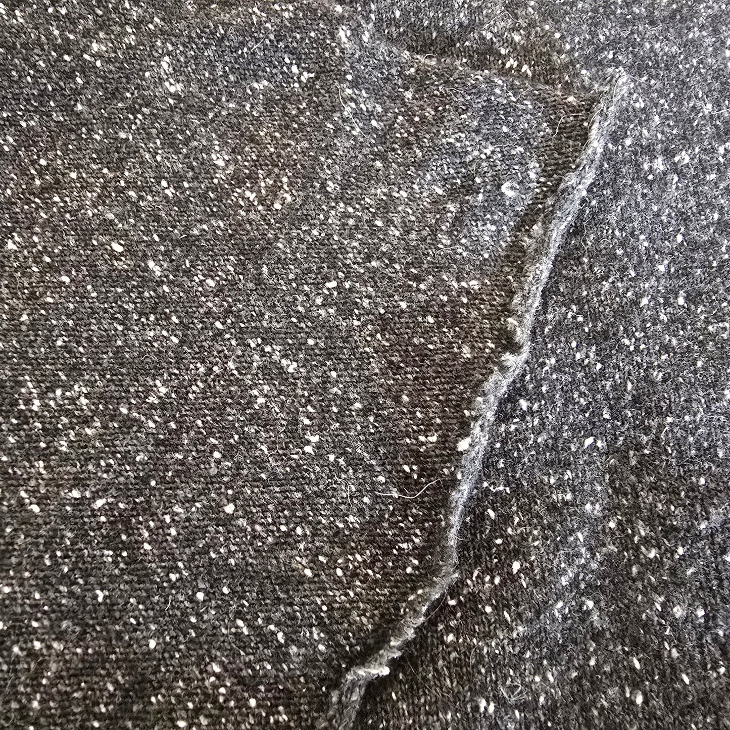 Donegal - tweed wool knit fabric - sold by 1/2mtr