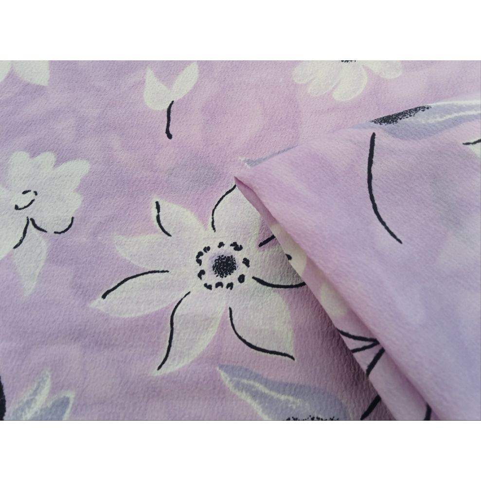 Floral crepe woven fabric - 2.65mtrs