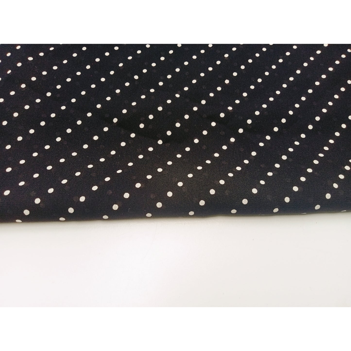 Diagonal Polka dot chiffon - 2.20mtrs