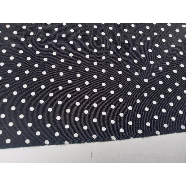Polka dot woven satin fabric - sold by 1/2mtr