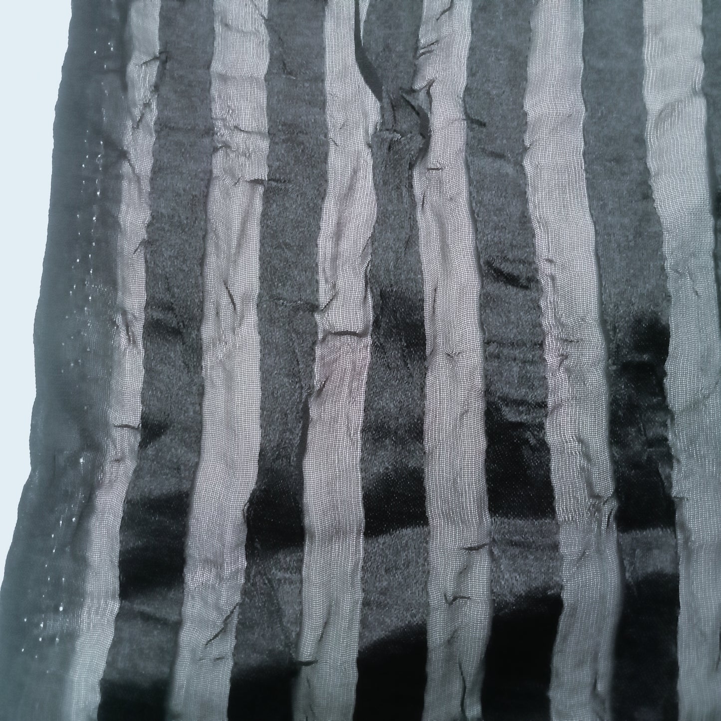 striped crinkle chiffon - 2mtrs