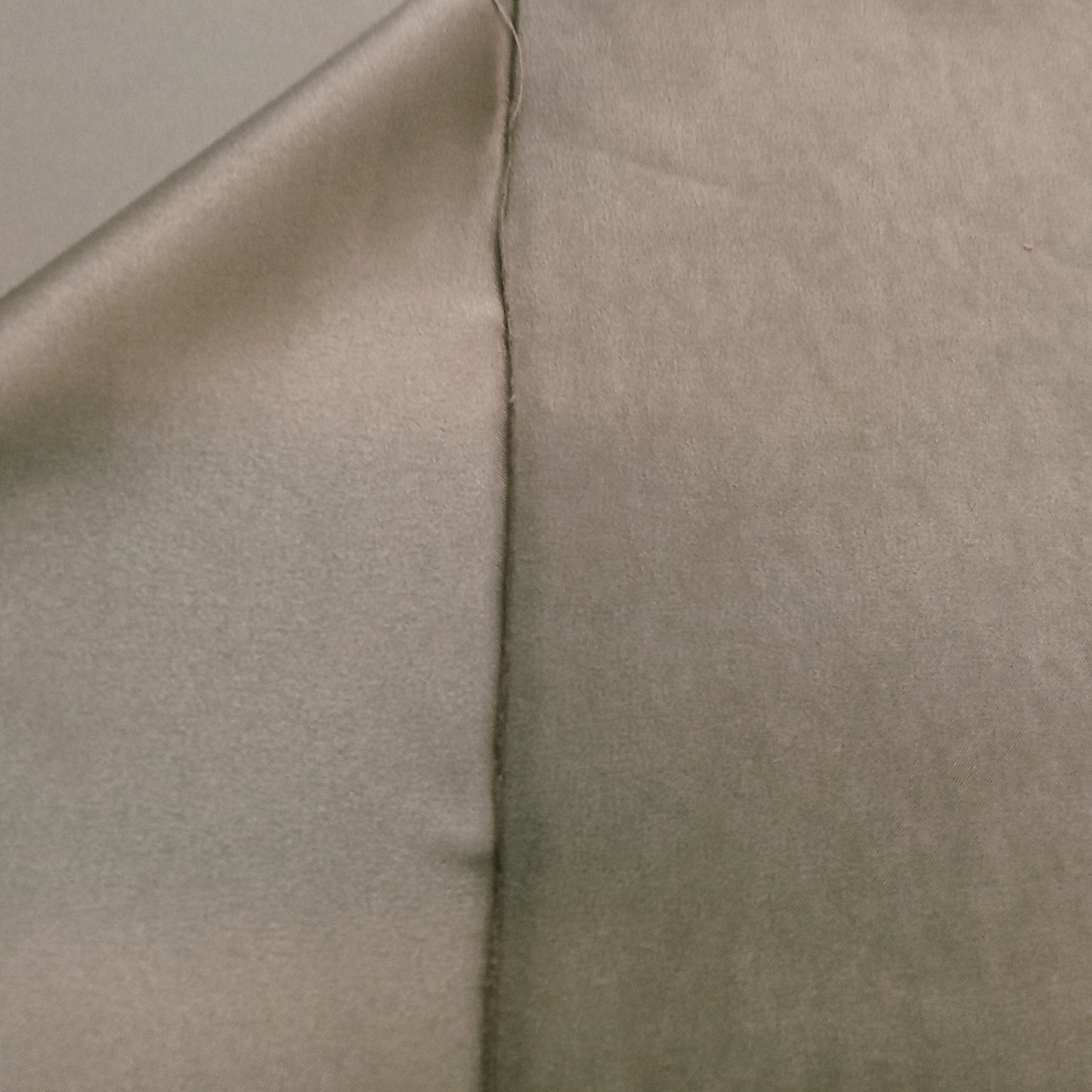 Taupe stretch moleskin woven fabric