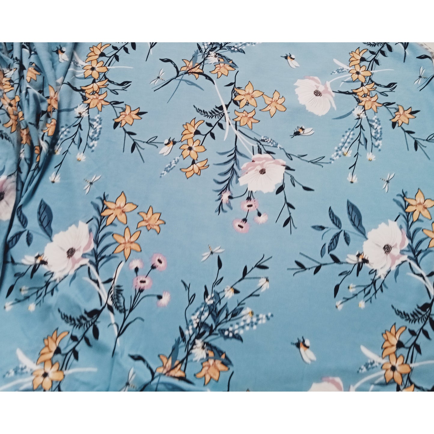 Floral design rayon jersey 1.15mtrs