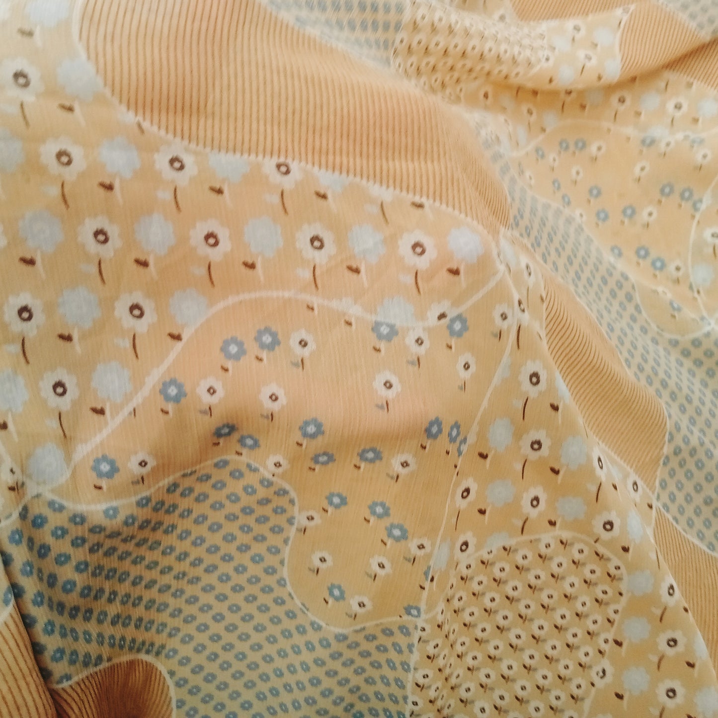 Patchwork printed chiffon- 1.75mtrs