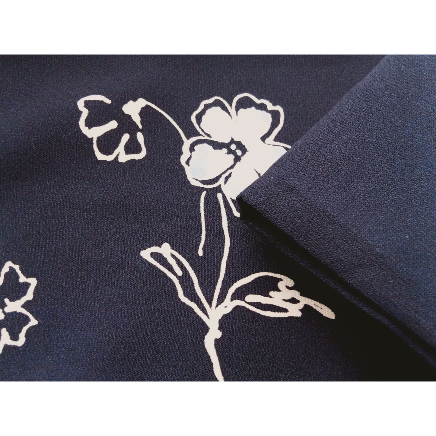 Large Floral printed crepe fabric - 2.00mtrs
