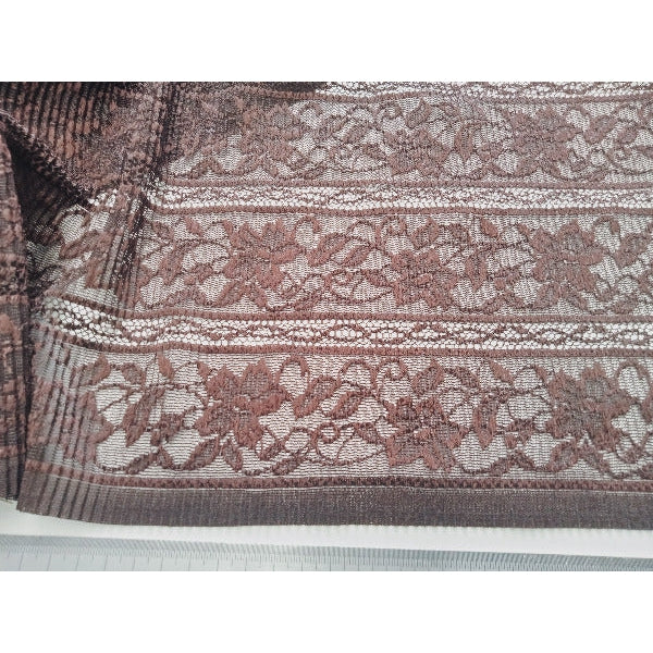 Nadine - stretch lace chocolate brown