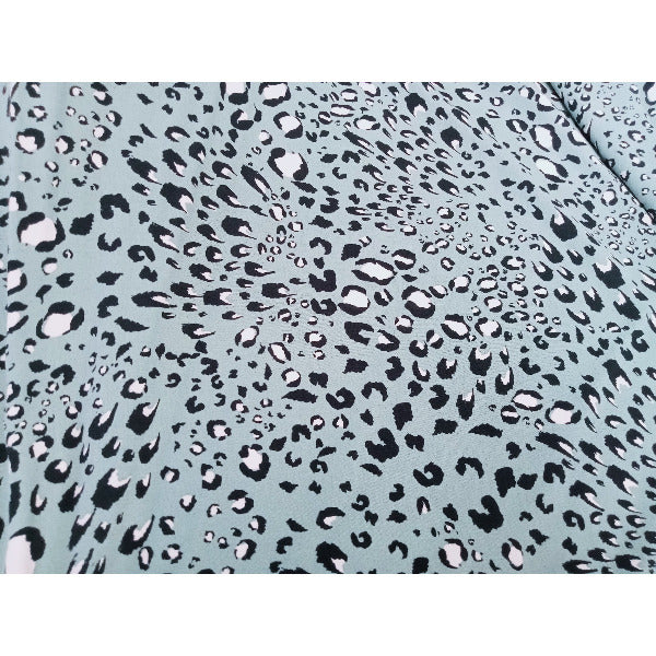 Lizzy - cheetah printed crepe fabric - sold by 1/2mtr