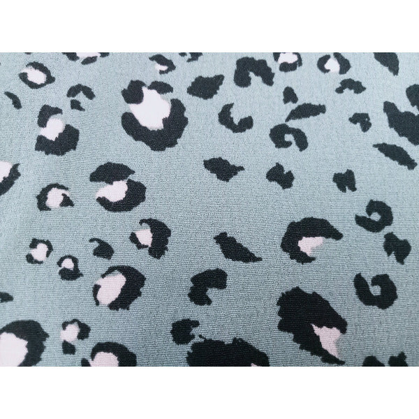 Lizzy - cheetah printed crepe fabric - sold by 1/2mtr