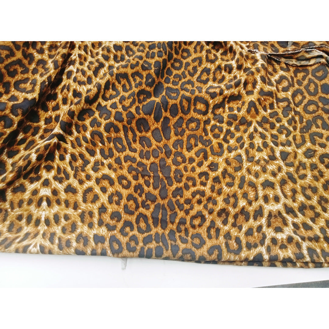 Cheetah printed faille fabric - 2.00mtrs