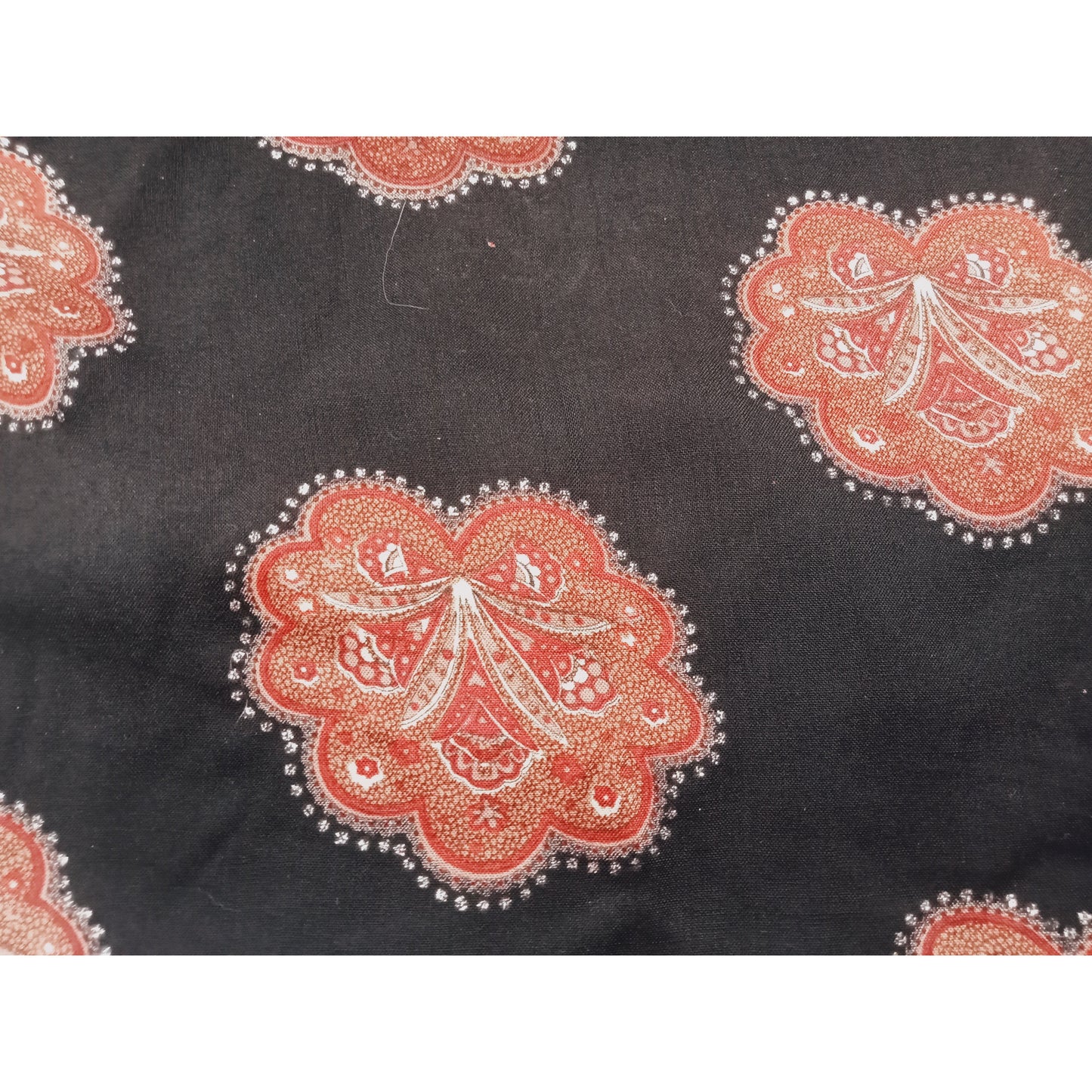 Floral design printed rayon - sold by 1/2mtr.