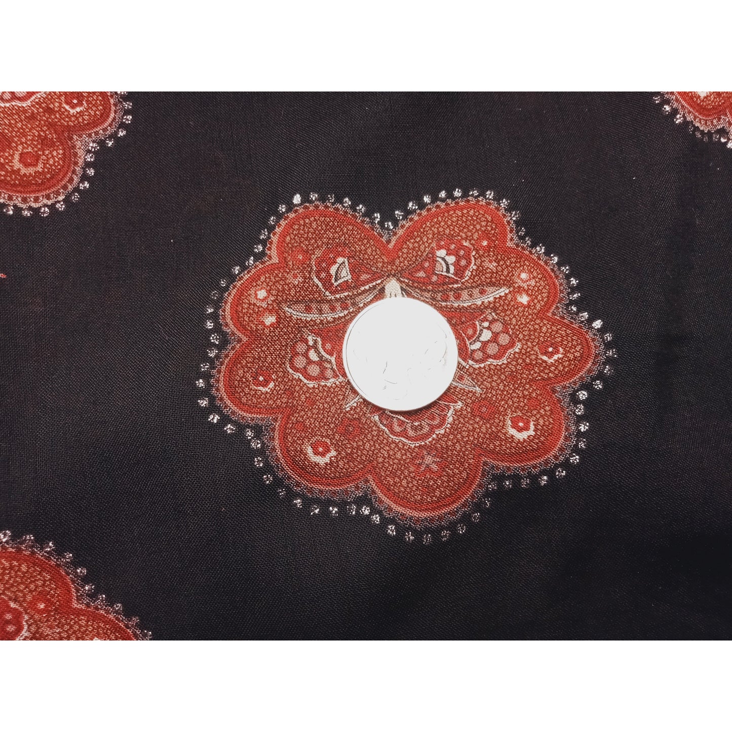 Floral design printed rayon - sold by 1/2mtr.