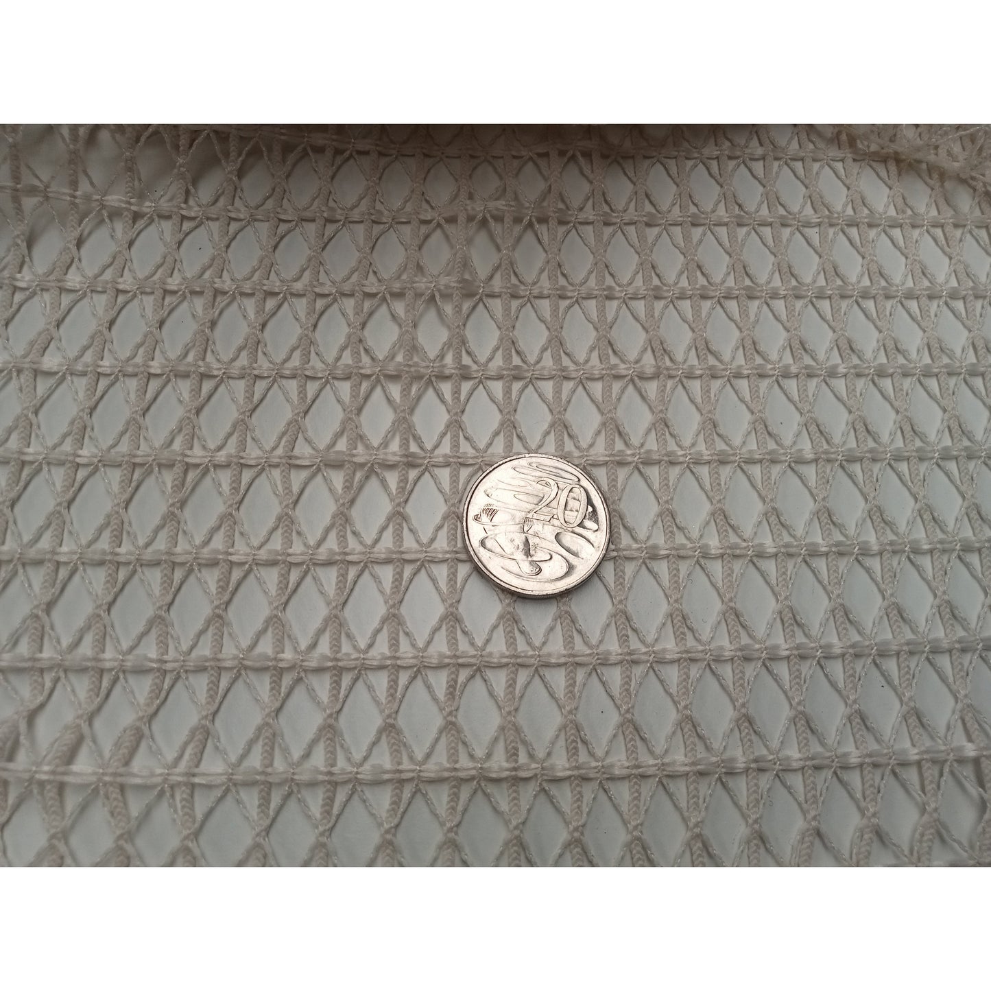 Crochet fabric - ecru. Sold by 1/2mtr.