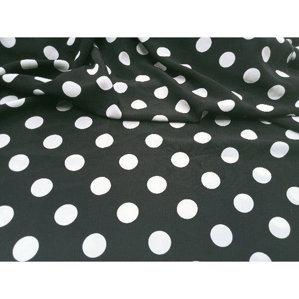 Seldo - polka dot peach skin fabric - sold by 1/2mtr