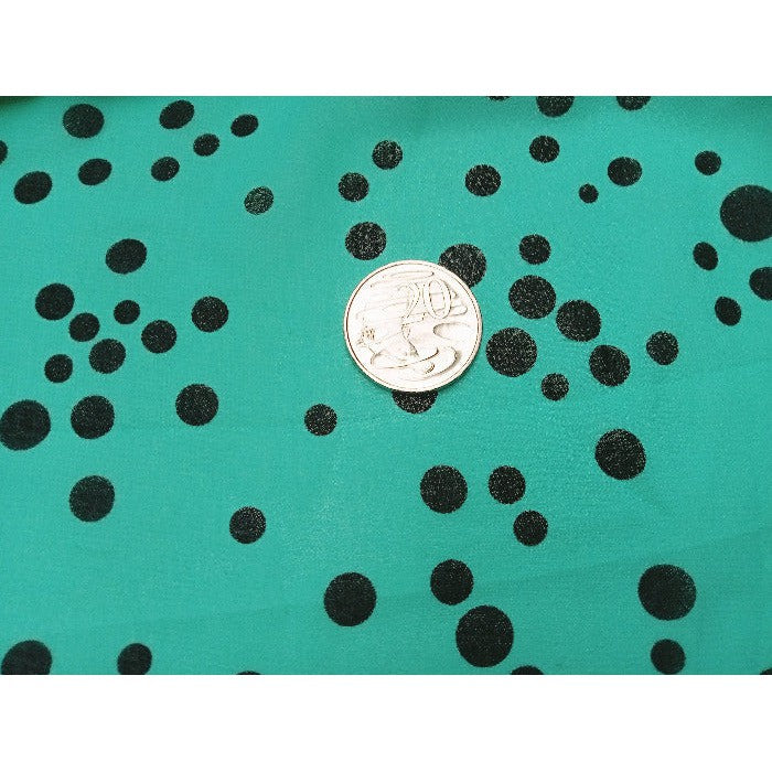 Polka dot crepe chiffon - sold by 1/2mtr