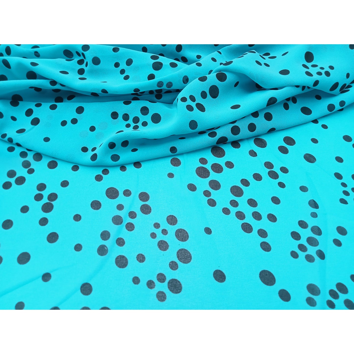 Polka dot crepe chiffon - sold by 1/2mtr