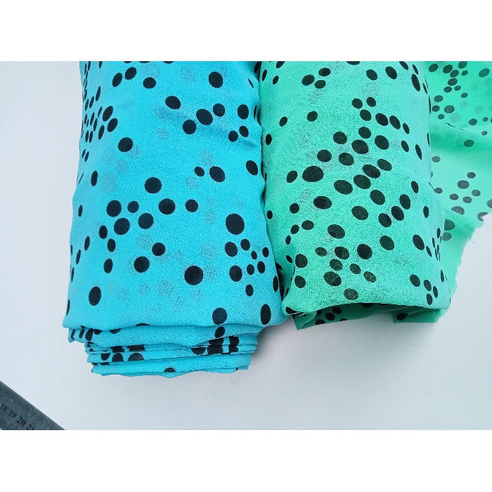 Polka dot crepe chiffon - sold by 1/2mtr