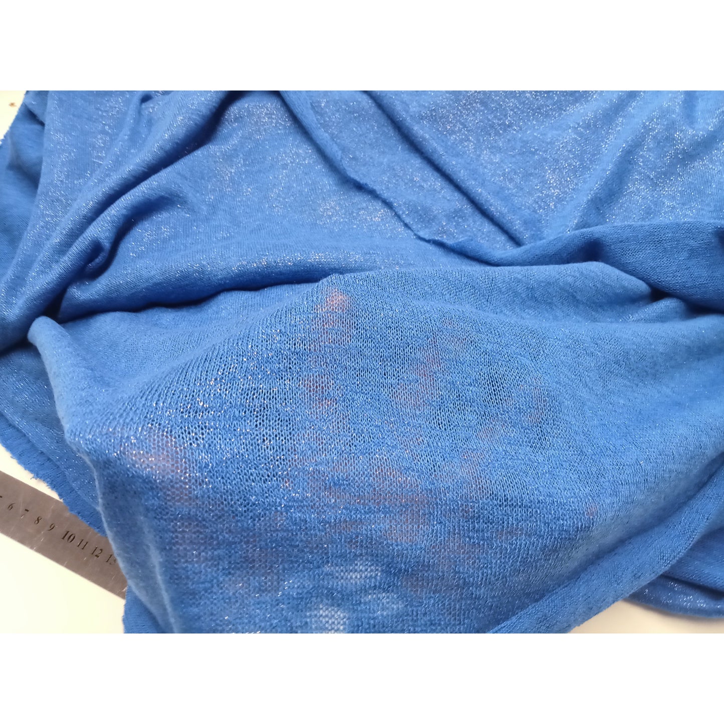 Royal blue - shimmer knit - sold by 2.50mtrs