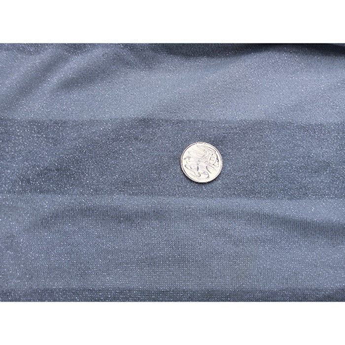 Constellation - silver/grey striped knit - sold by 1/2mtr
