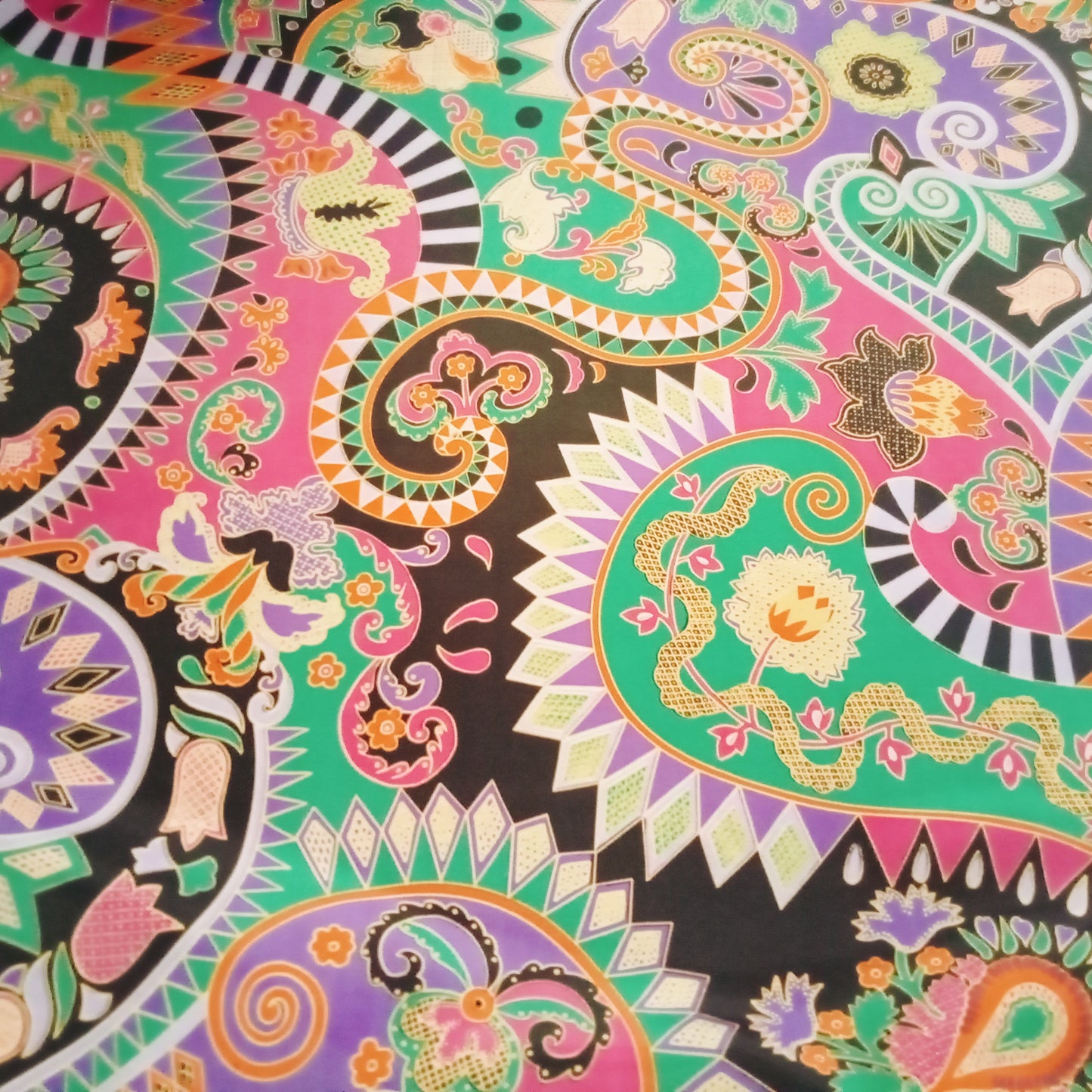 Spellbound satin fabric - sold by 1/2mtr