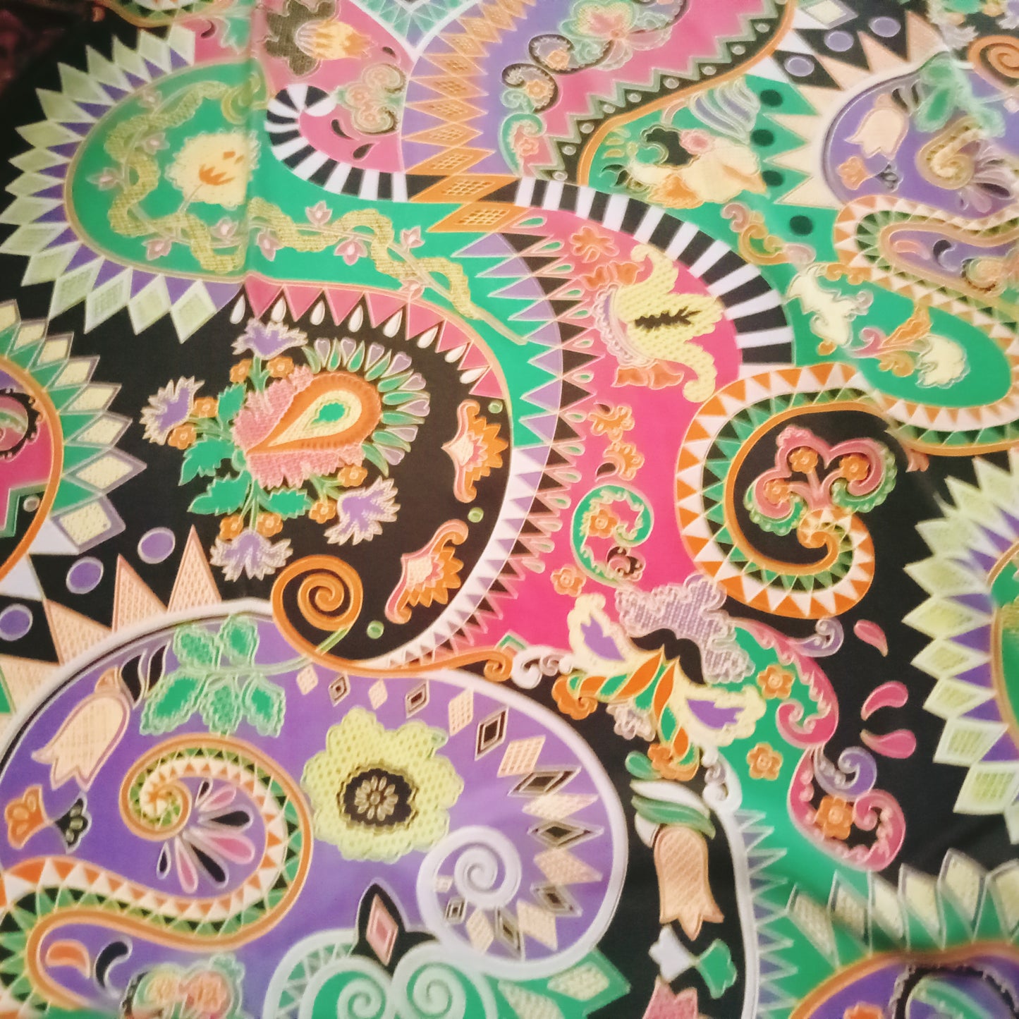 Spellbound satin fabric - sold by 1/2mtr