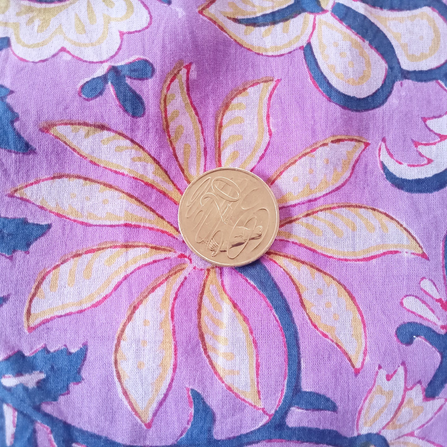 Indian cotton voile floral print - sold by 1/2mtr