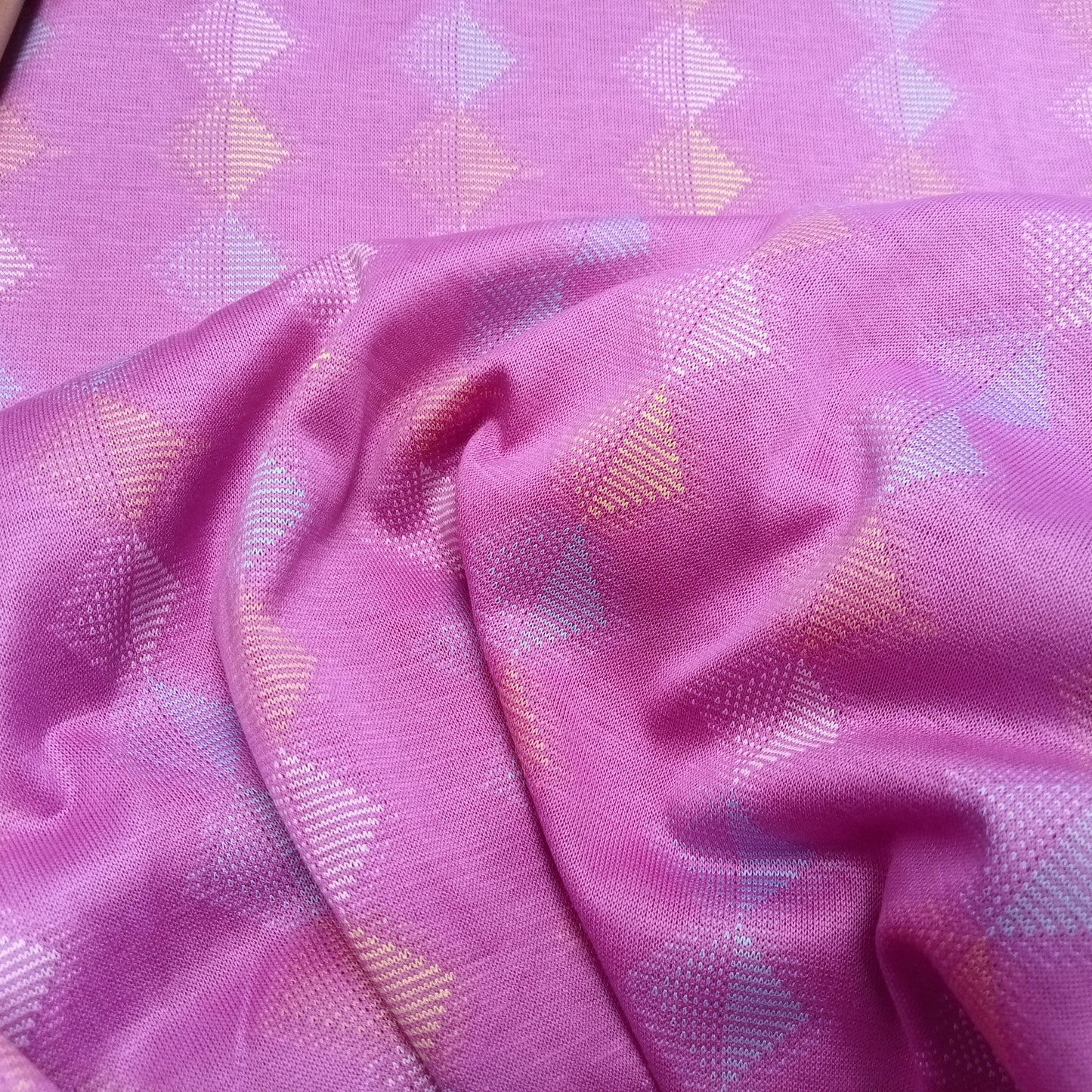 Diamond - cotton knit fabric - sold by 1/2mtr