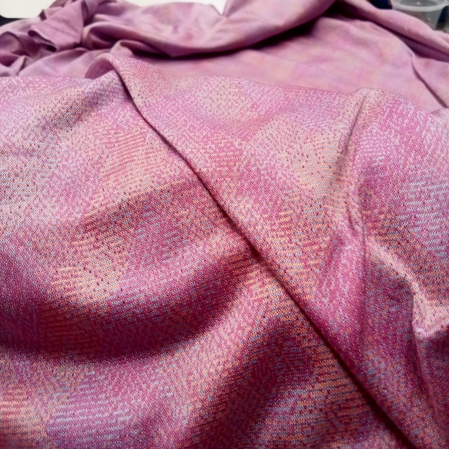 Fleck- cotton knit fabric - sold by 1/2mtr