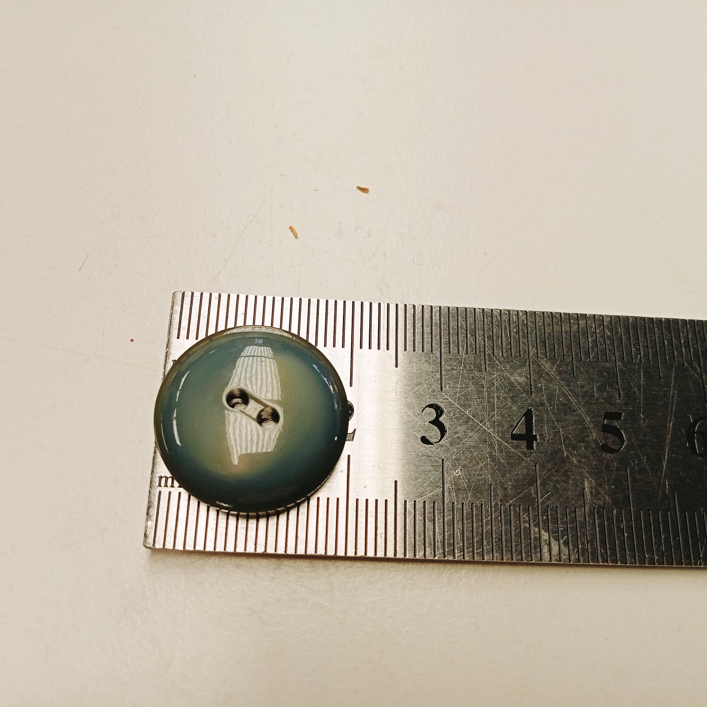 Dusty blue 2 hole button