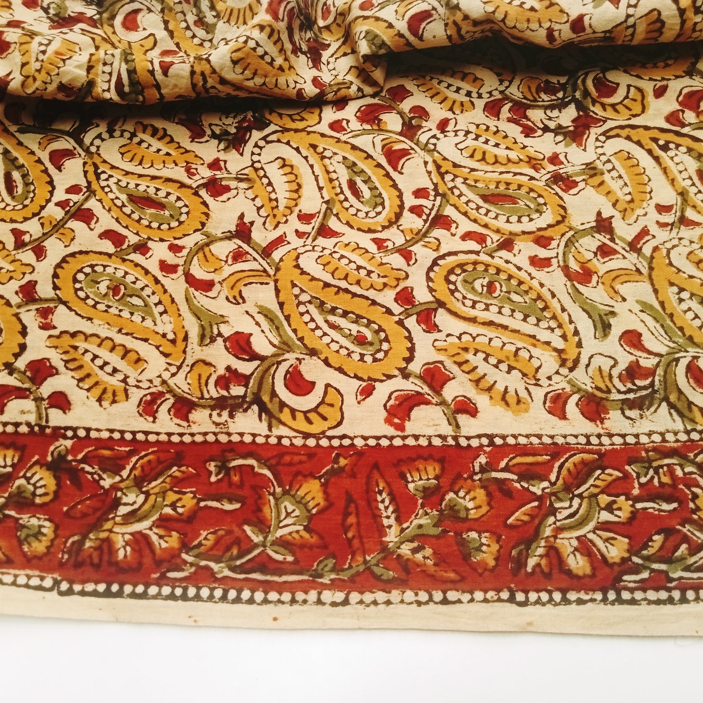 Indian cotton paisley design -sold by 1/2mtr