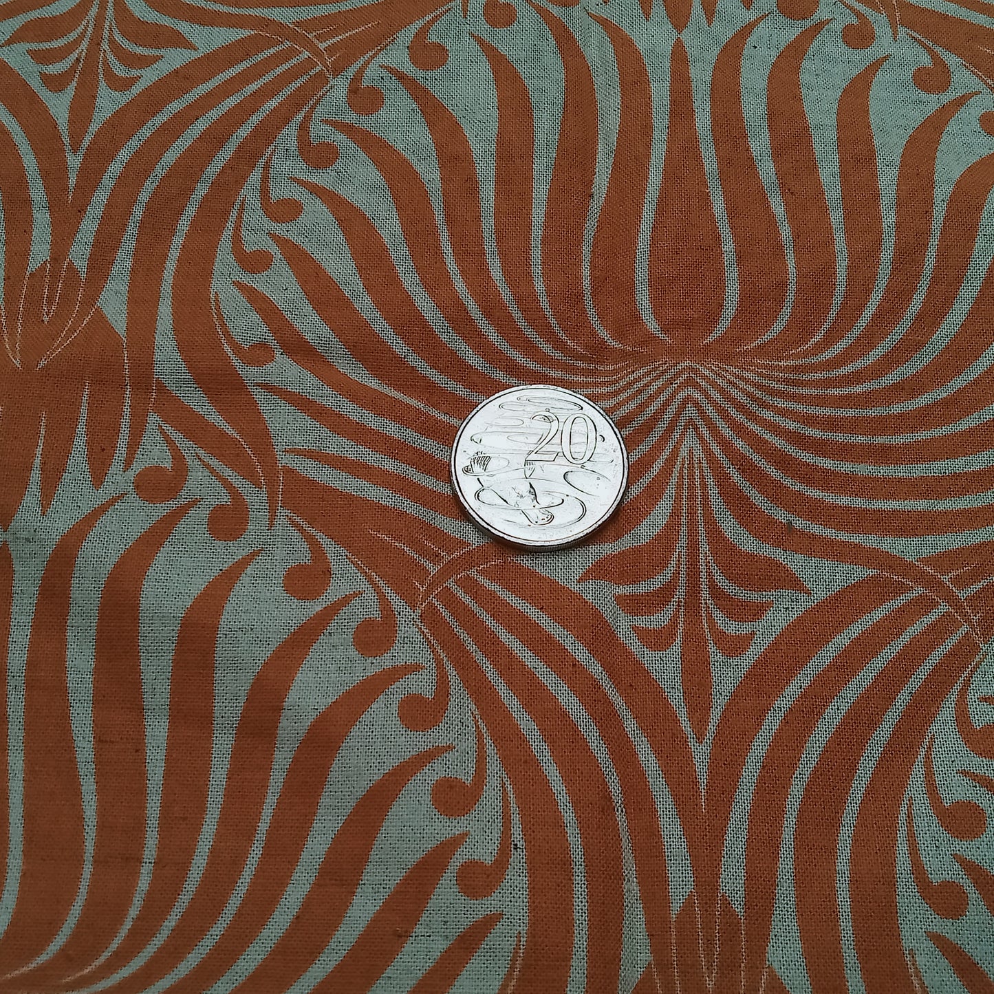 waratah- woven cotton/linen fabric - sold by 1/2mtr