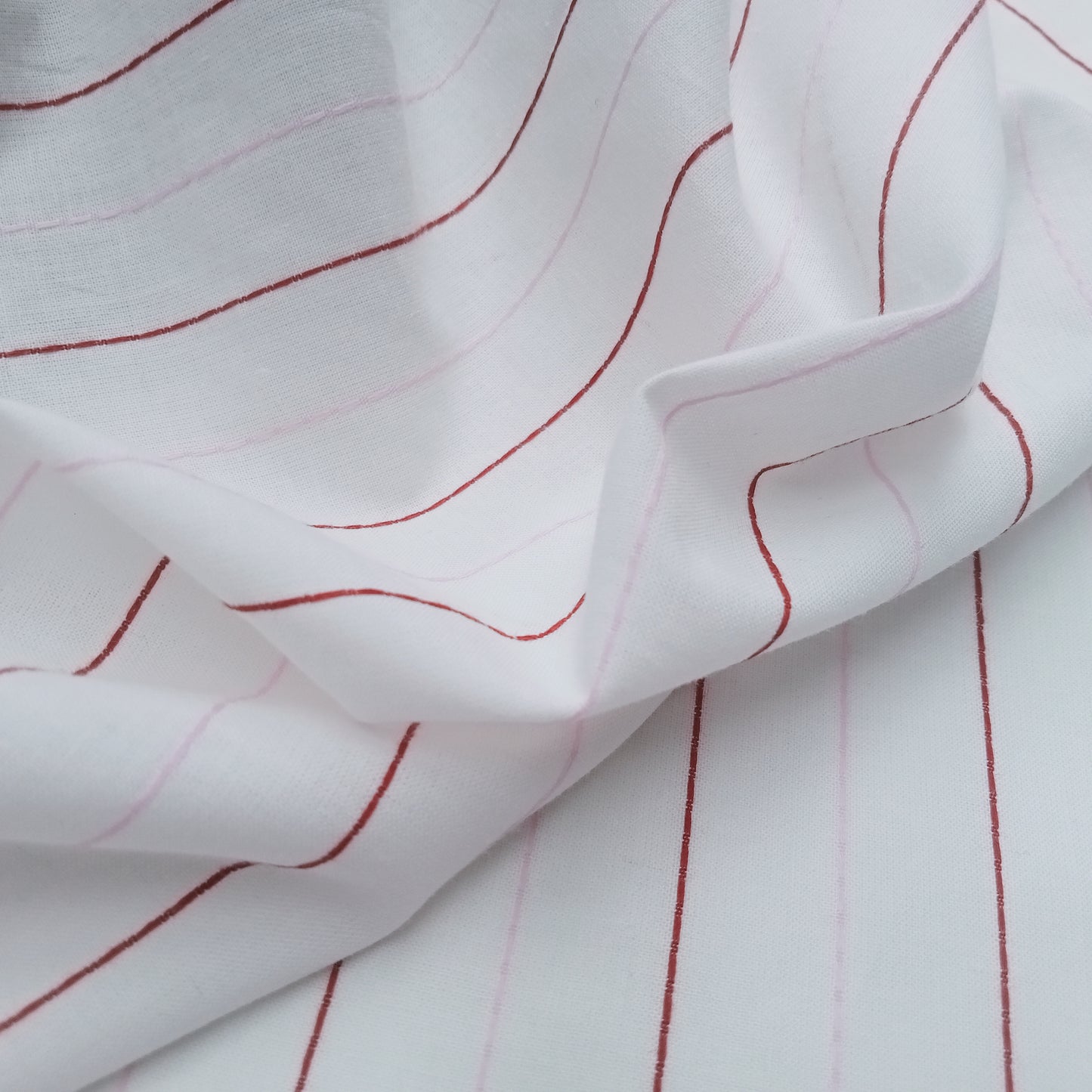 Pinstripe woven cotton fabric - sold by 1/2mtr
