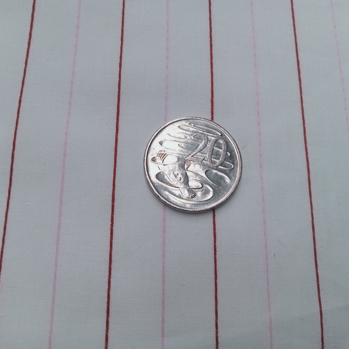 Pinstripe woven cotton fabric - sold by 1/2mtr