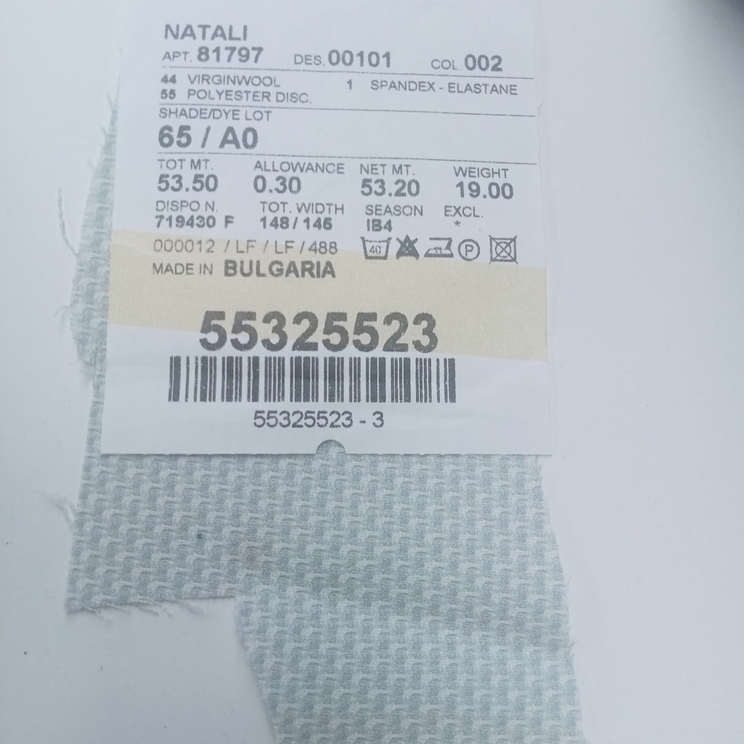 Natali - stunning woven suiting fabric -sold by 1/2mtr