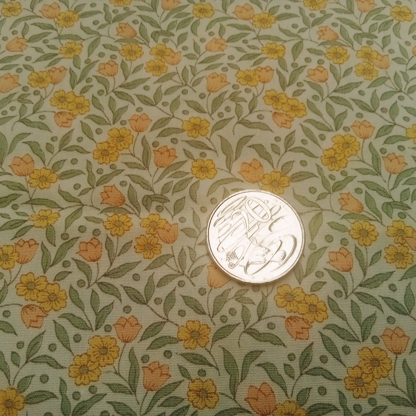 Danity floral printed cotton fabric - sold by 1/2mtr