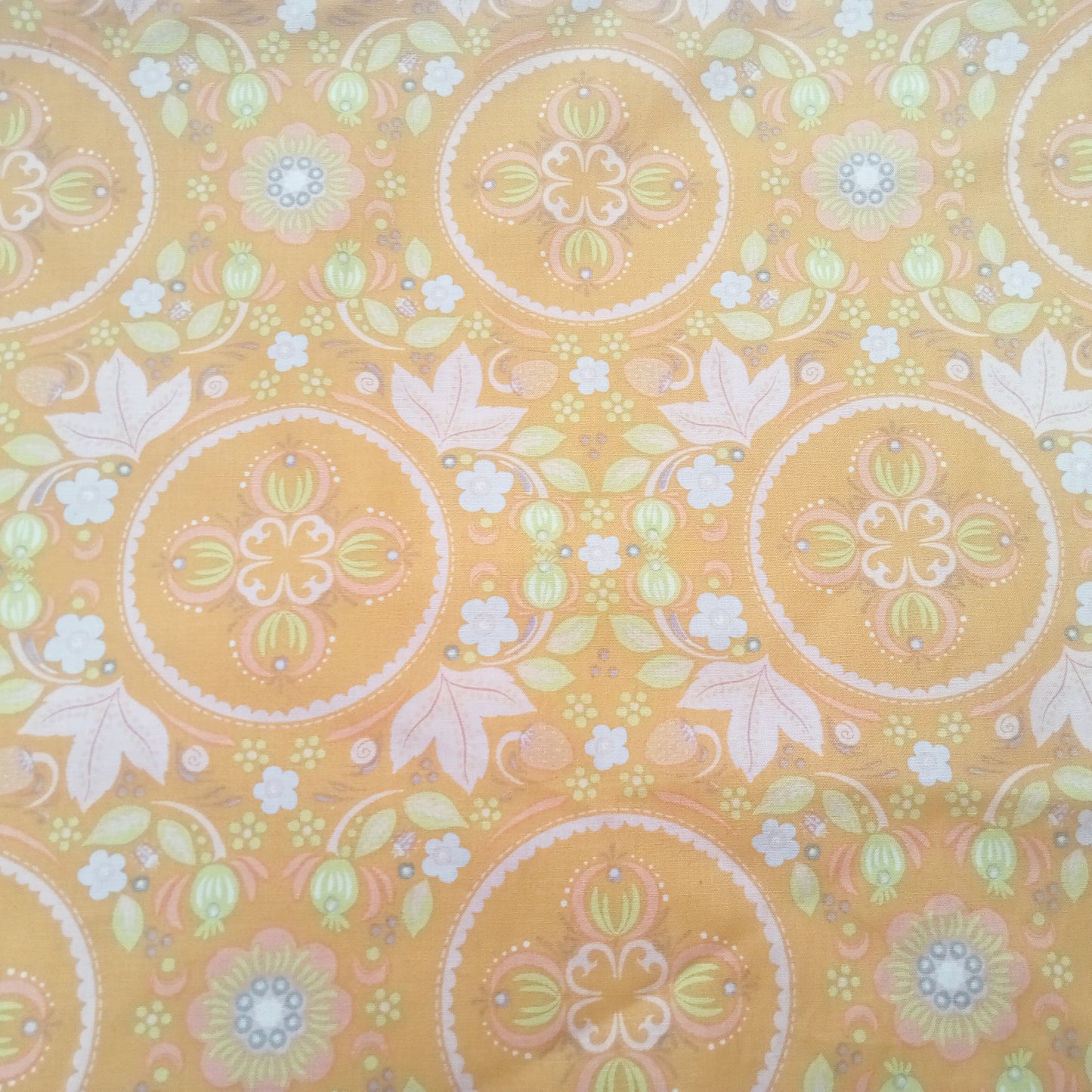 Forest fable - floral printed stretch cotton fabric - sold by 1/2mtr